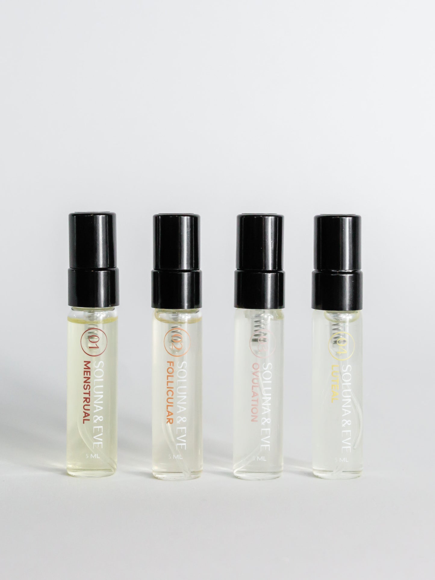 Natural travel-size perfumes for hormonal balance