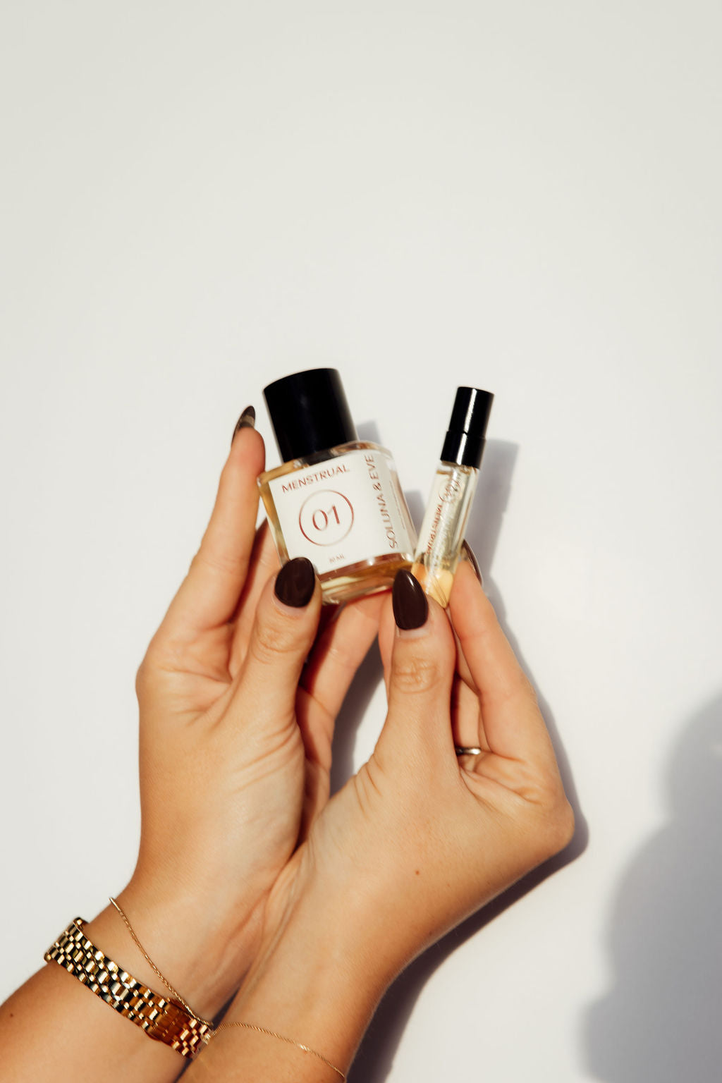 Soluna and Eve clean hormone-safe perfumes in 30ml and 5ml size